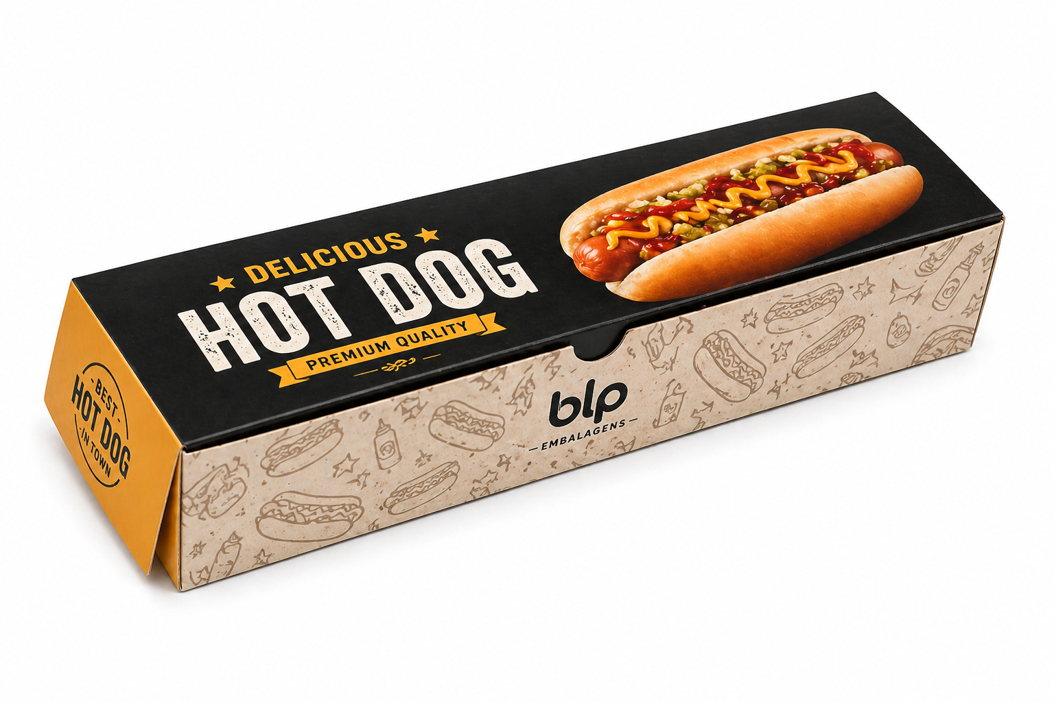 Caixa Hot Dog